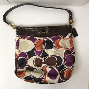 Price firm COACH Soho Scarf Logo Design Patent Leather Handbag